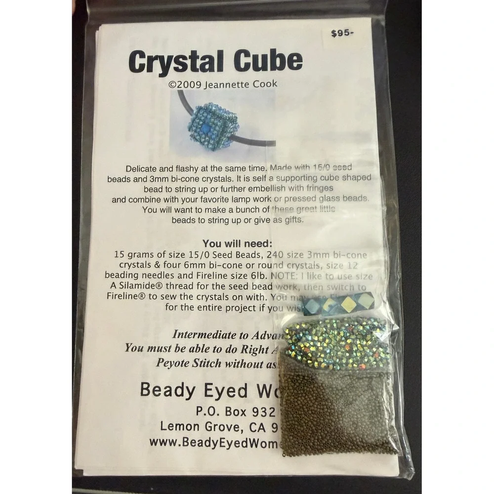 Jewelry Beading Kit Crystal Cube by Jeanette Cook